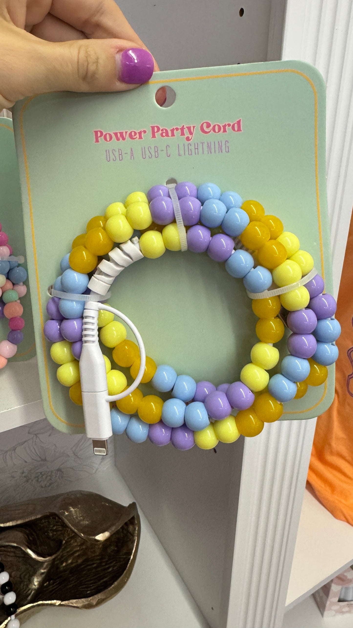 Beaded Phone Chargers USB/USB-C/Lightning