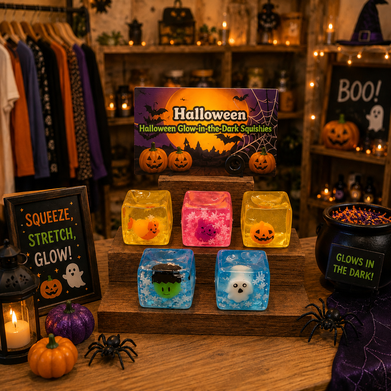 Ready to Ship - Halloween Glow-in-the-Dark Cubes