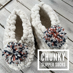 Chunky Yarn Hand Knitted Slipper Socks Workshop Sunday 08/27 2:30pm