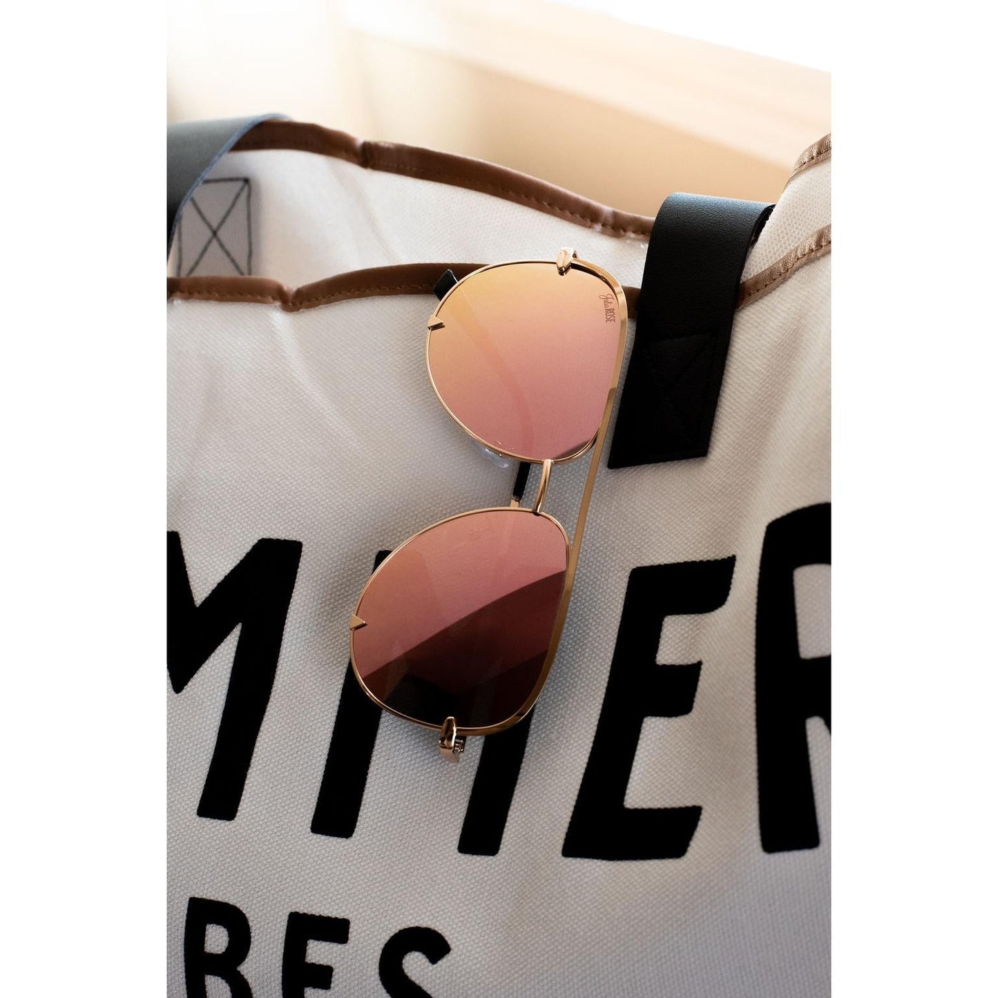 Ready to Ship | The Alex Pink/Gold - High Quality Unisex Aviator Sunglasses