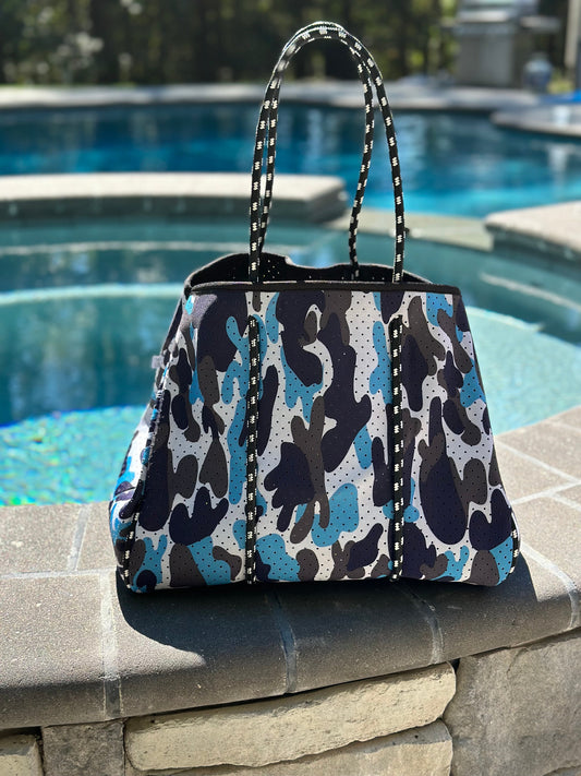 Ready to Ship | The Carly Camo Neoprene Tote