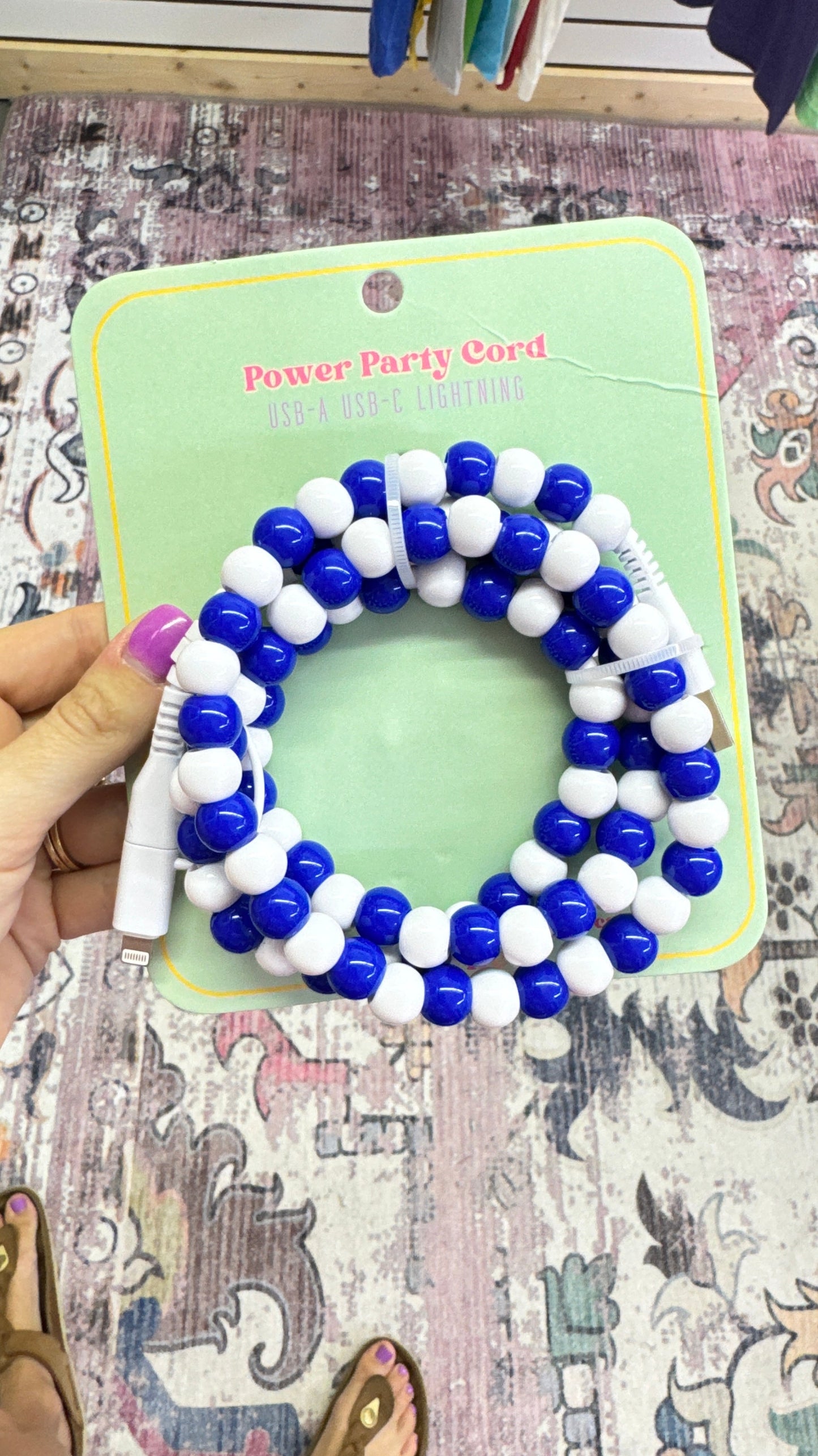 Beaded Phone Chargers USB/USB-C/Lightning