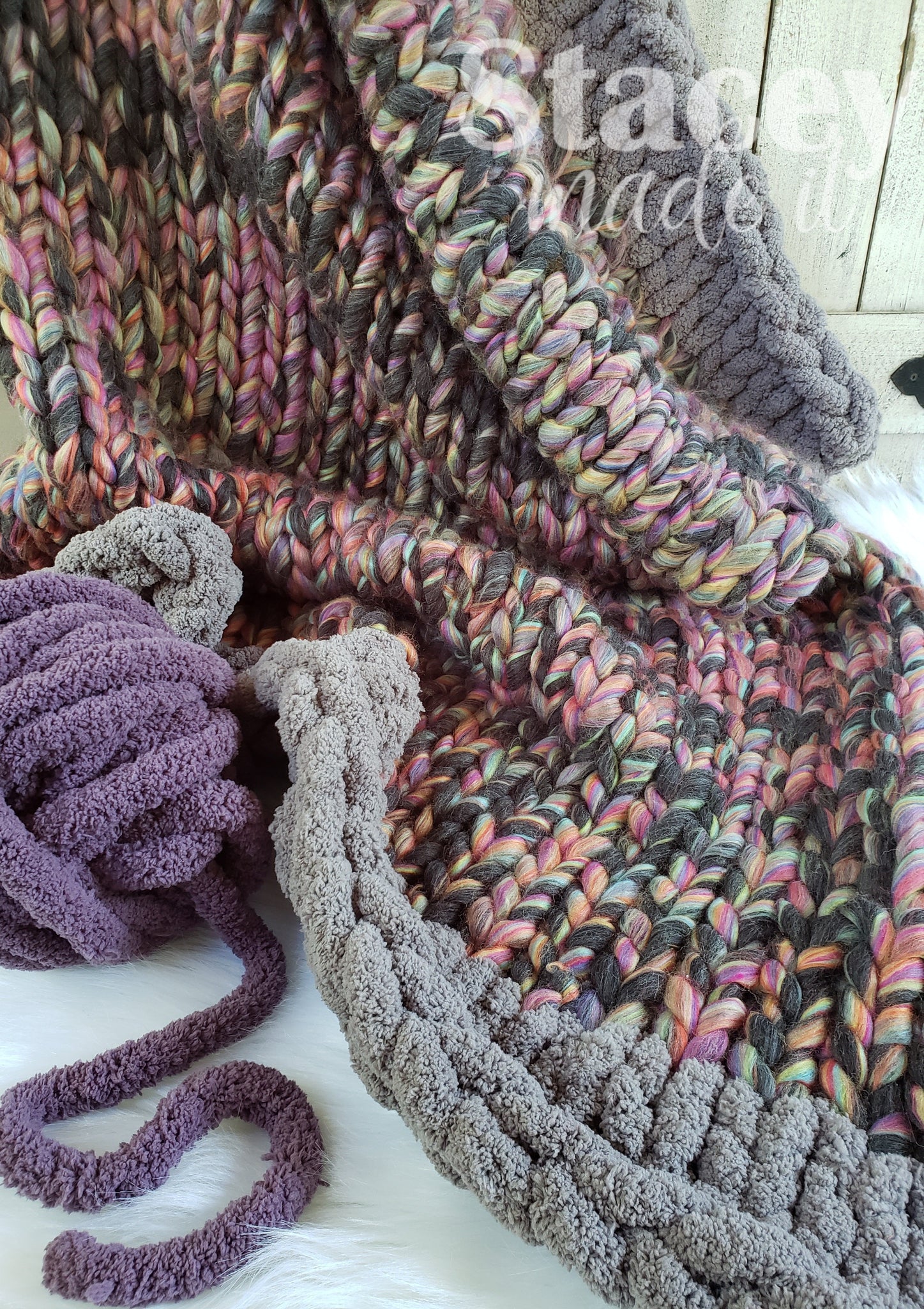 Chunky Yarn Hand Knitted Blanket Class Saturday 08/26 10:30am