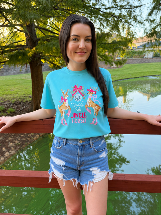 Giddy Up Jingle Horse Tee