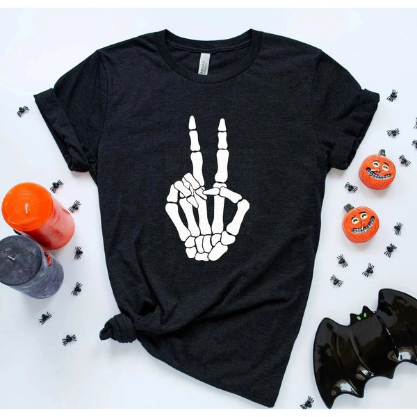 Skellie Peace Sign Graphic Tee