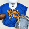 Orange Game Day Football Chenille Tee + Sweatshirt (Multiple Colors)