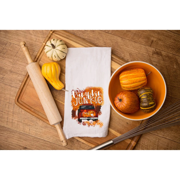 Pumpkin Junkie Tea Towel