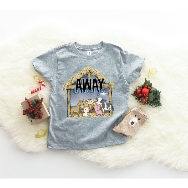 YOUTH Away in a manger Graphic Tee