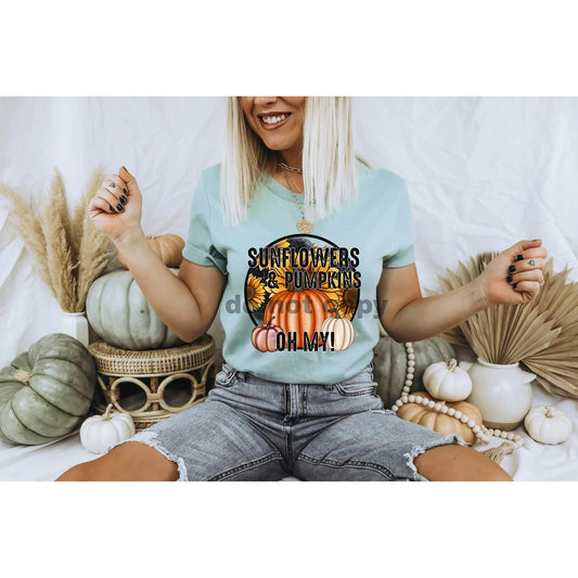 Sunflowers & pumpkins oh my Graphic Tee