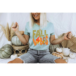 Fall vibes with leaf Graphic Tee