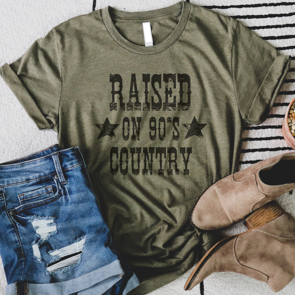 Raised On 90's Country Soft Graphic Tee