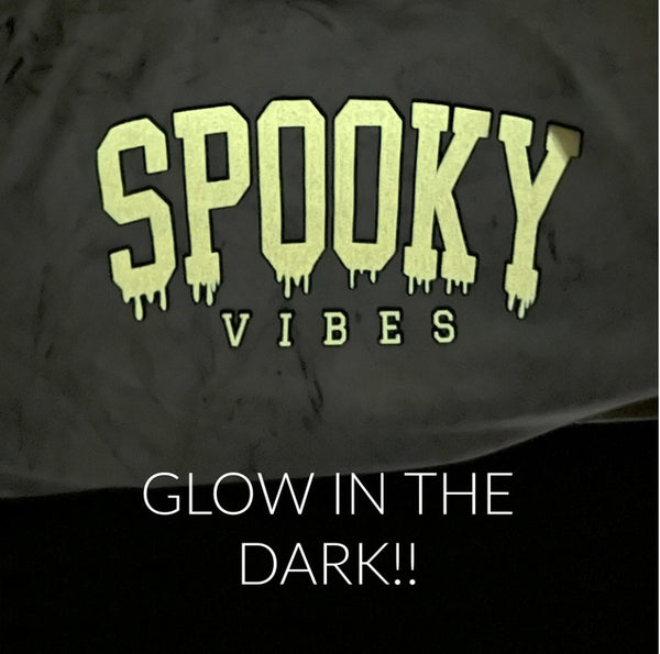Spooky Vibes - Glow In The Dark - Pigment Dyed Tee