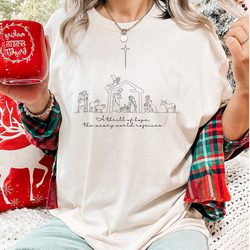 A Thrill of Hope Nativity Comfort Colors Tee