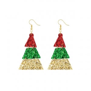Envy Stylz Boutique Women - Accessories - Earrings Glitter Christmas Tree Earrings