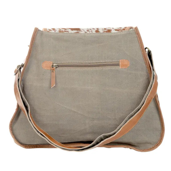 Shoulder Bag With Latch And Cowhide Flap