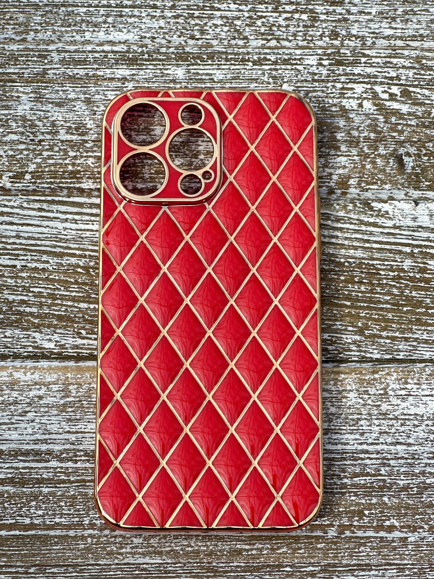 "Glitz And Glamour" Red iPhone Case