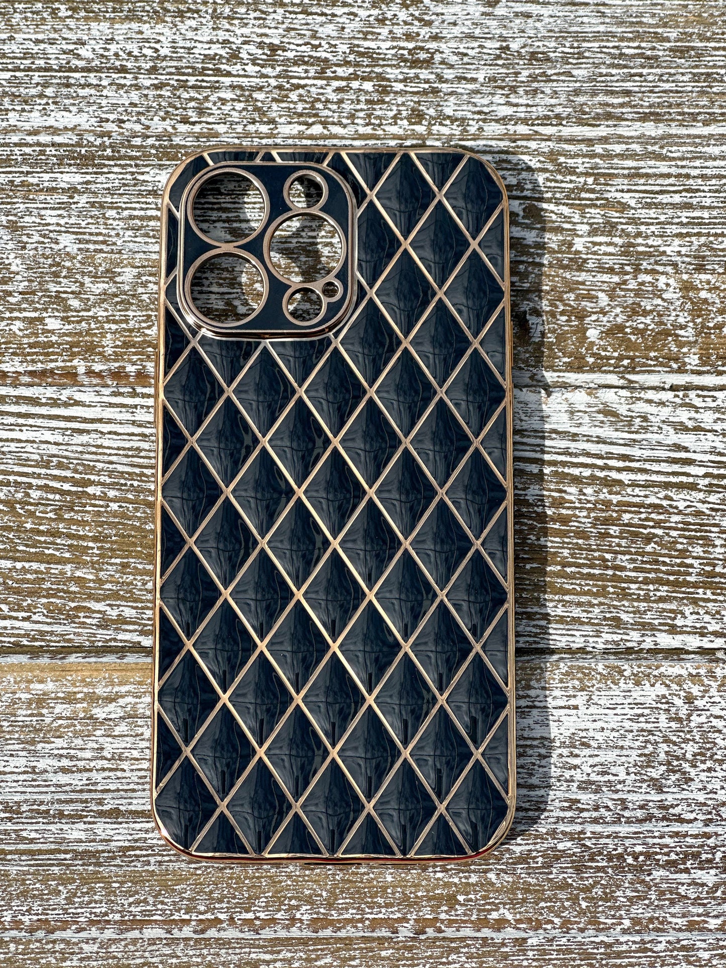 "Glitz And Glamour" Black iPhone Case