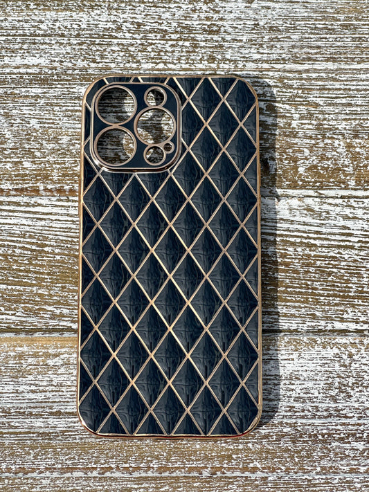 "Glitz And Glamour" Black iPhone Case