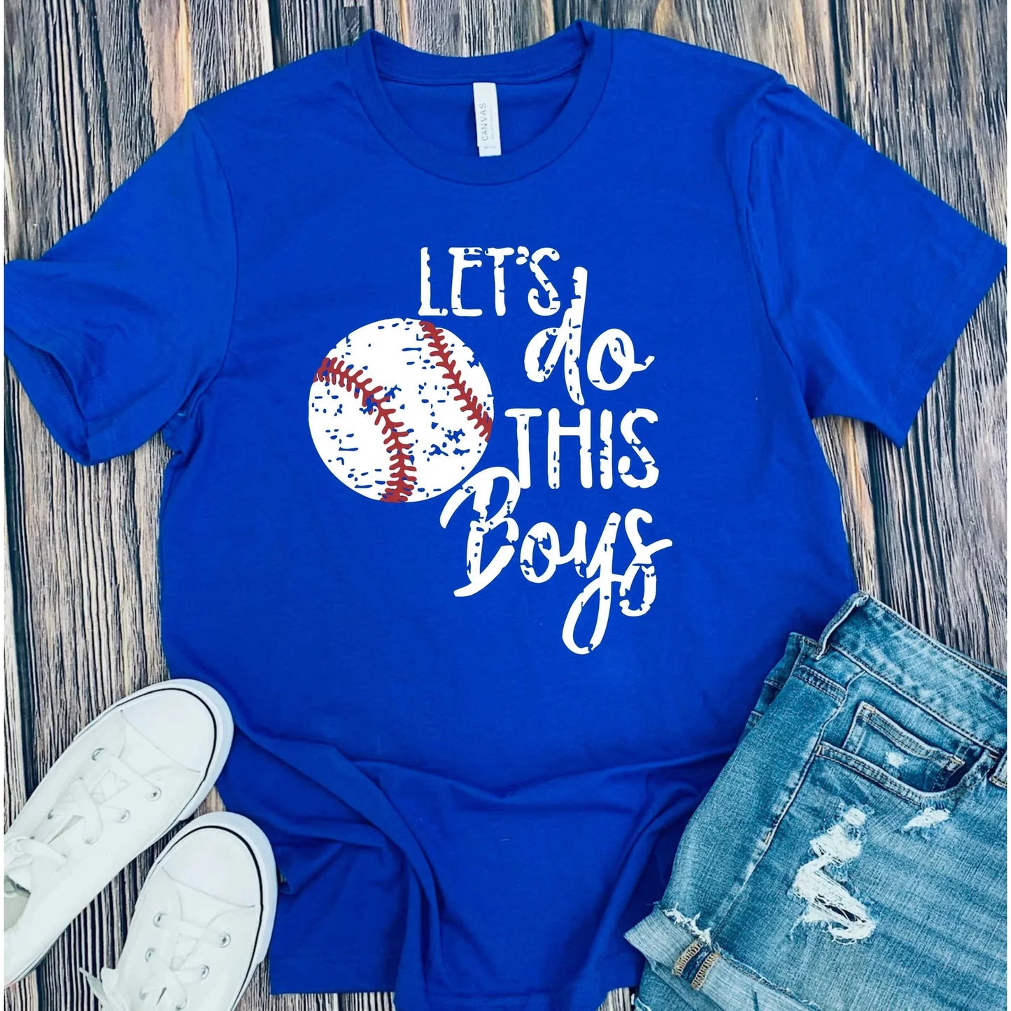 Baseball Let's do this boys graphic tee