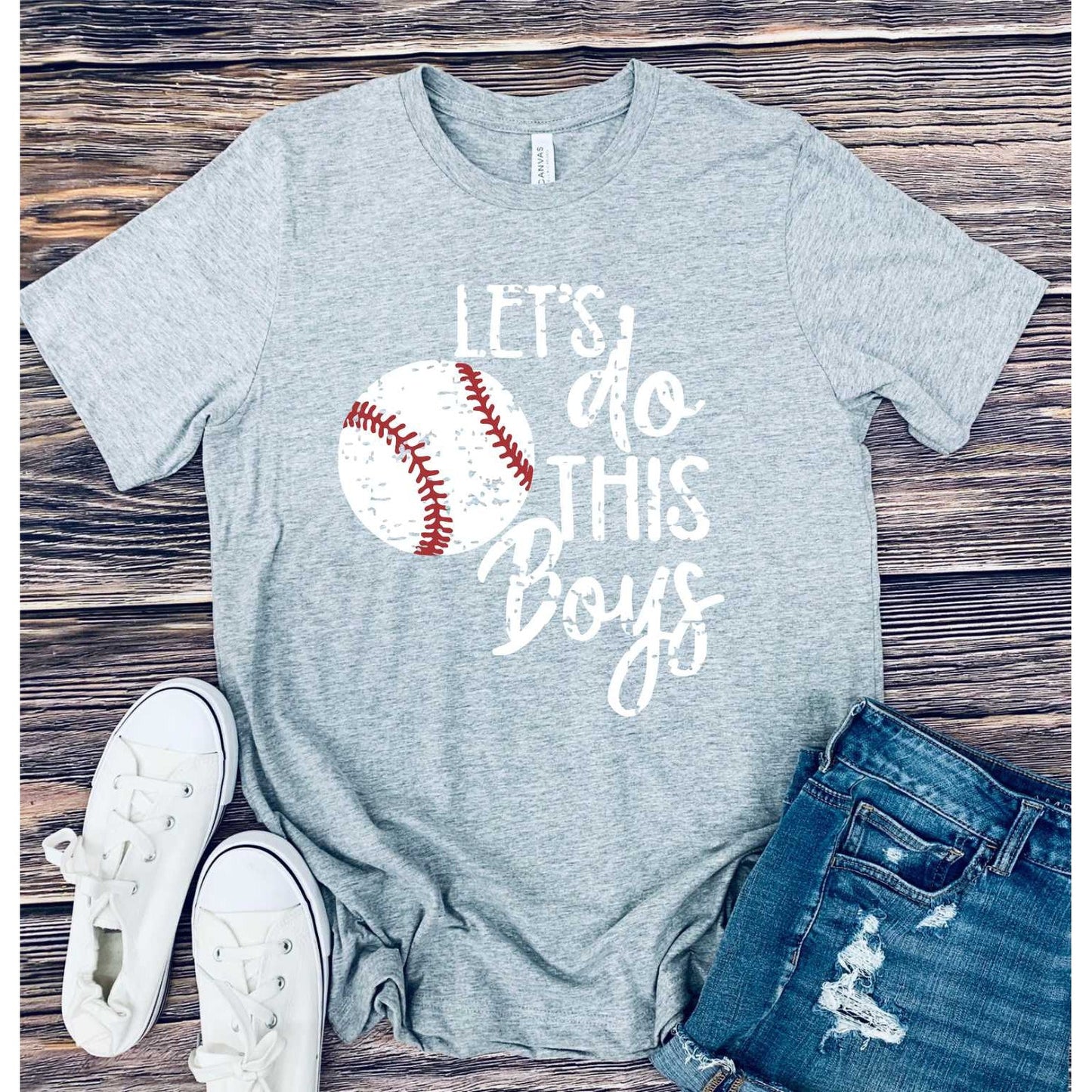 Baseball Let's do this boys graphic tee